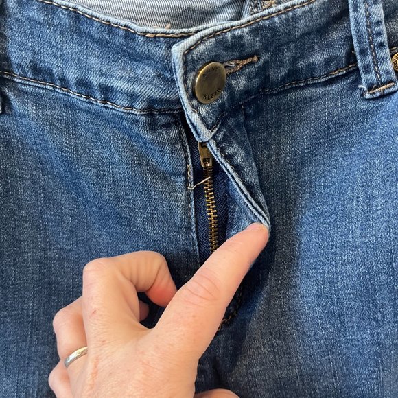ANNE KLEIN JEANS | Women's Slim Straight Jeans Blue Size 12 - Picture 8 of 12